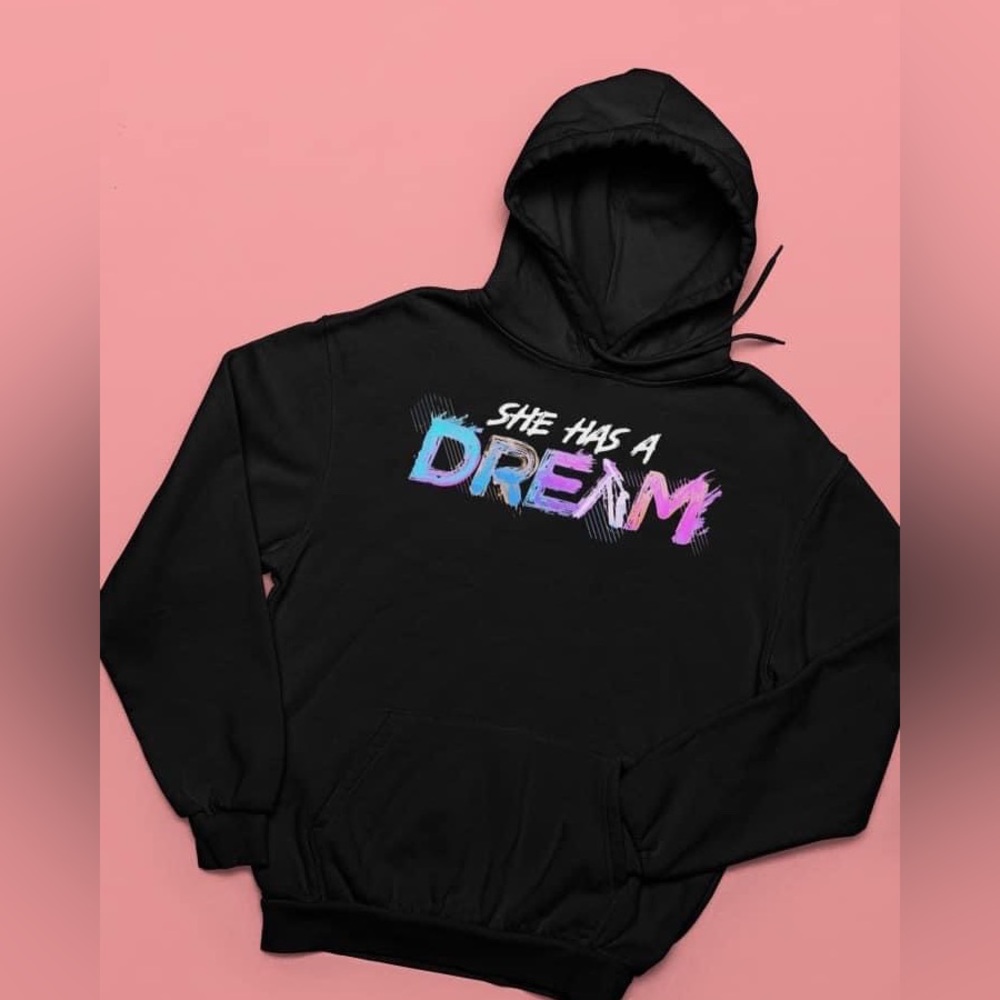 She has a dream hoodie